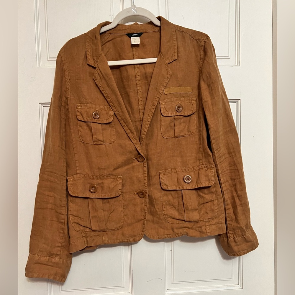 Relaxed linen blazer from JCrew